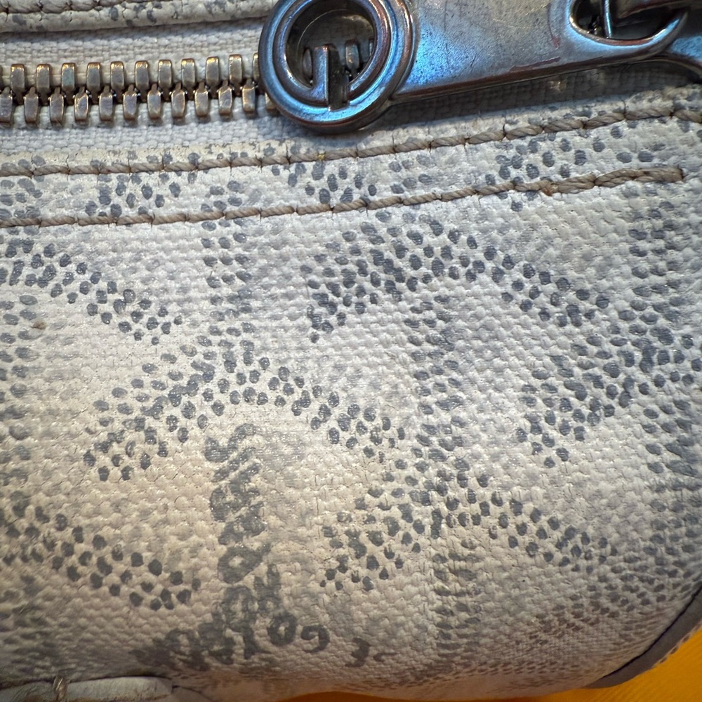 Authentic Authentic Goyard White Leather Goyardine Croisière Boston Duffle Bag - Picture 13 of 16